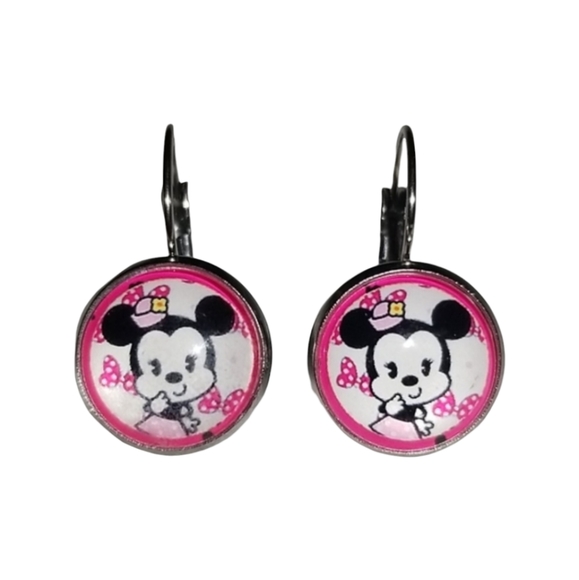 Handcrafted Minnie Earrings - Picture 1 of 4